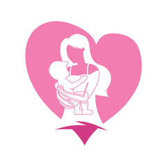 Happy Mothers Day logo vector illustration design.Happy Mother's Day to all mother lovers