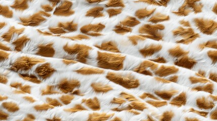 giraffe fur, adorned with warm brown and white patterns reminiscent of spots, against a clean and minimalist background, inviting tactile exploration. SEAMLESS PATTERN