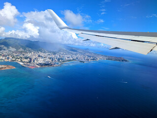 view from airplane window