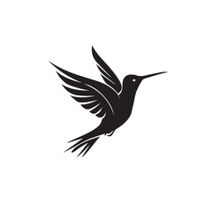 Hummingbird in cartoon, doodle style . Image for t-shirt, web, mobile apps and ui. Isolated 2d vector illustration in logo, icon, sketch style, Eps 10, black and white. AI Generative