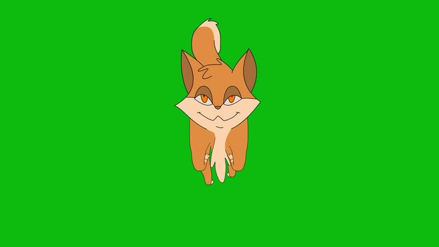 2d animation green screen, cat running,front cat running, cat playing,cat, cartoon cat