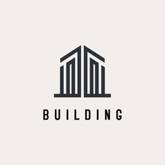 Minimal building logo icon (4)