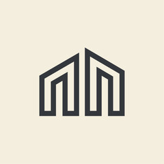 Minimal building logo icon (9)