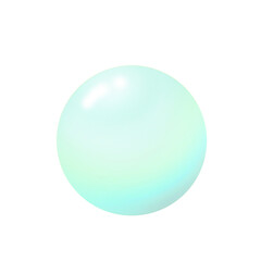 A light blue glass ball