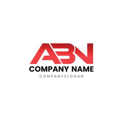 Letter ABN initial logo design 