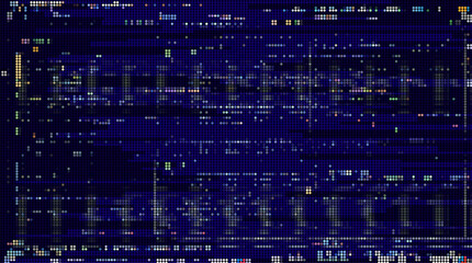 Pattern with squares digital blue technology background