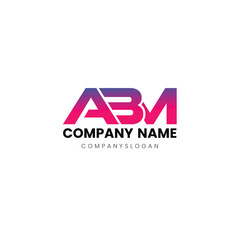 Letter ABM initial logo design