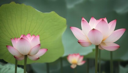 Butterflies Resting On The Petals Of A Lotus Flowe