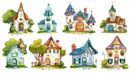 Charming Fairytale Cottages and Enchanting Dwellings in a Picturesque European Countryside Village