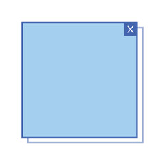 text box square frame
