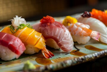 A journey for your palate: The omakase takes you on a curated exploration of textures and flavors. 
