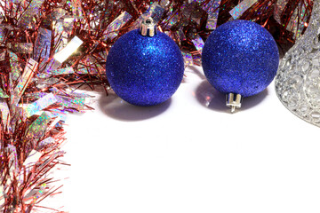 christmas decoration on white background