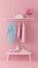 Pink room shelf vase