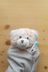 Obraz premium Sick Child, Treatment at Home