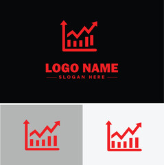 line graph icon Line chart Line plot Line diagram flat logo sign symbol editable vector