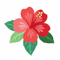 a-minimalist-hibiscus-on-a-white-background