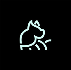 Dog Logo Design Illustration vector eps format , suitable for your design needs, logo, illustration, animation, etc.