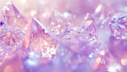 Brilliant Diamonds with Colorful Reflections