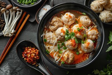 Savory bakso fantasy. Alluring charm for your advertisement