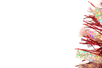 christmas decoration on white background