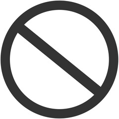 black no sign icon transparent