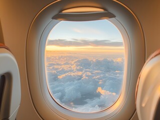 airplane view from the seat window