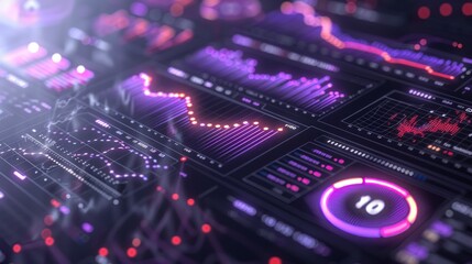Obraz premium modern, smart analytics with data visualization and graphs