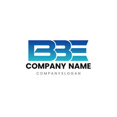 Letter BBE initial logo design