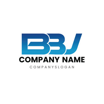 Letter BBJ initial logo design 