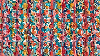 seamless pattern with ribbons