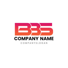 Letter BBS initial logo design 