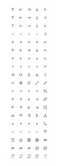 Icon set of Arrow Symbols