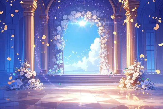 Luxurious and elegant curtain background for events