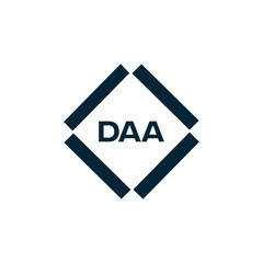 DAA logo. D A A design. White DAA letter. DAA, D A A letter logo design. D A A letter logo design in FIVE, FOUR, THREE, style. letter logo set in one artboard. D A A letter logo vector design.	
