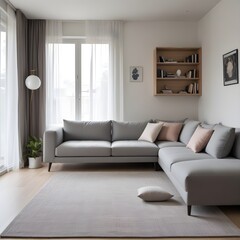 modern living room with sofa