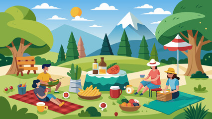 picnic vector design 