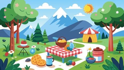 picnic vector design 