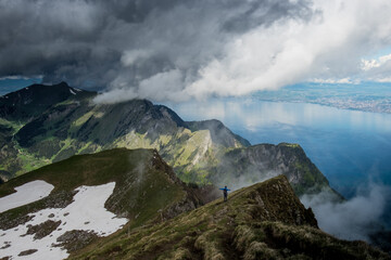 Landscape view of the Swiss Alps, shot in Valais, Switzerland,nature,natural,mighty