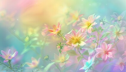 Dreamy Pastel Daisy Blossoms