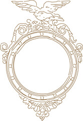 Vector illustration sketch of old classic vintage ethnic Roman Greek decorative glass wall decoration design