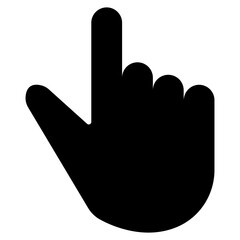 Hand Click Cursor Icon, Simple Icon Vector Design