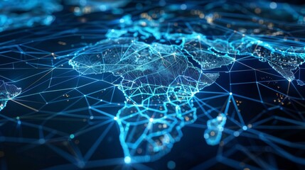 Obraz premium Concept of interconnectedness and the vastness of the world