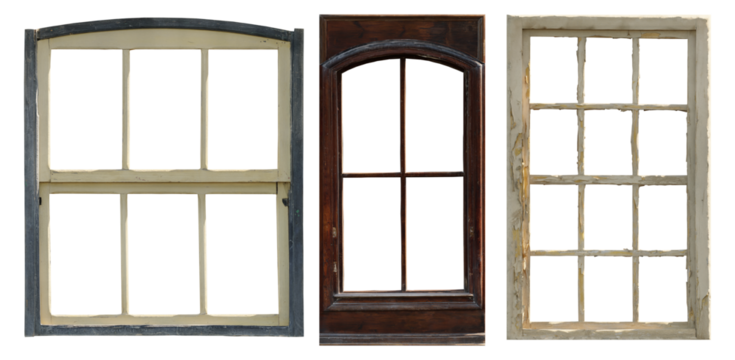 set of window cut out 