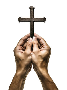 recommend clip art: Hands Holding Holy Cross Isolated on Transparent Background
                    