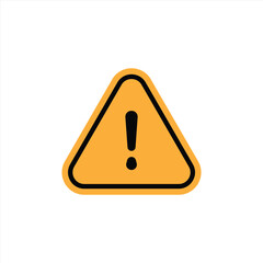 caution warning icon danger, alert, exclamation mark symbol sign attention icon. vector illustration
