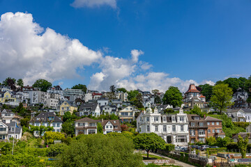 Obraz premium Blankenese bei Hamburg an der Elbe