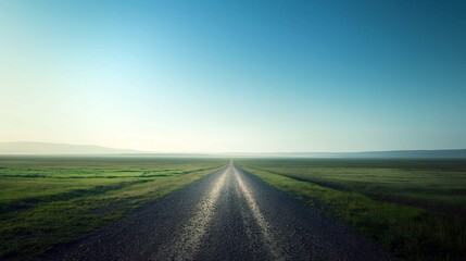 Naklejka premium The Open Road, A Journey Ahead