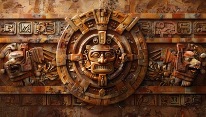 Obraz premium Mysterious Aztec Artifact