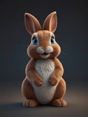 Obraz premium Sure, here is a description for an image without using any links: A cute pink stuffed bunny toy with long ears, perfect for Easter celebrations