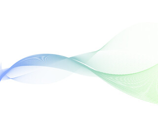 그라데이션의 추상적인 물결 그래픽